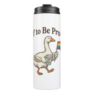 Proud Goose Pride Parade Vintage Shirt Design_1 Thermal Tumbler