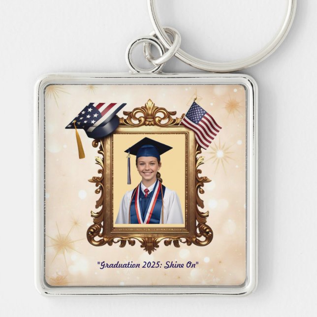 "Proud Grad Moment" Key Ring (Front)