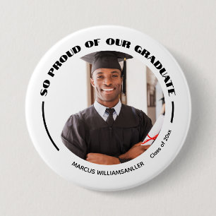 Proud Graduate Photo Graduation 7.5 Cm Round Badge