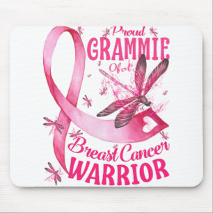 Proud Grammie Of A Breast Cancer Warrior Awareness Mouse Pad