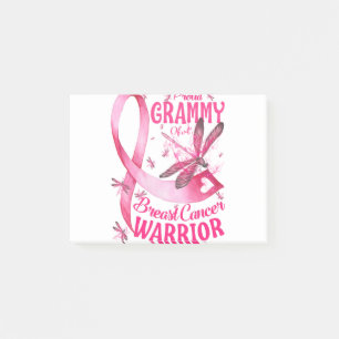 Proud Grammy Of A Breast Cancer Warrior Awareness Post-it Notes