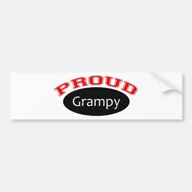 Proud Grampy Bumper Sticker (Front)