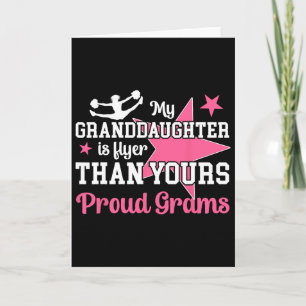 Proud Grams Of A Cheerleader Grams Grandma Cheer G Card