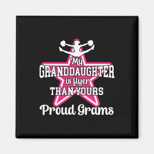 Proud Grams Of A Cheerleader Grams Grandma Cheer G Magnet