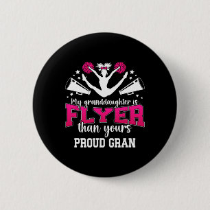 Proud Gran Of A Cheerleader Gran Grandma Cheer Gra 6 Cm Round Badge