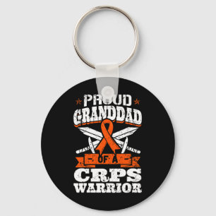 Proud Granddad Of A CRPS Warrior RSD Awareness RND Key Ring
