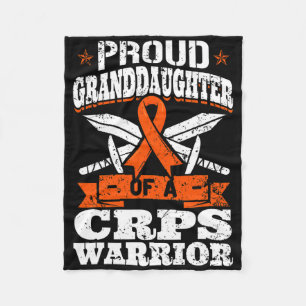 Proud Granddaughter Of A Crps Warrior Rsd Awarenes Fleece Blanket