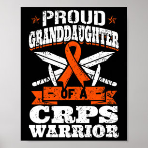 Proud Granddaughter Of A Crps Warrior Rsd Awarenes Poster