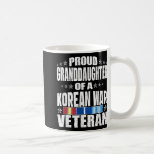 Proud Granddaughter Of A Korean War Veteran Milita Coffee Mug