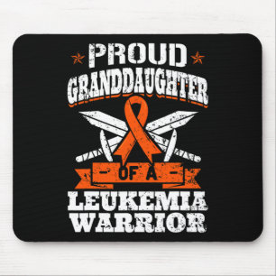 Proud Granddaughter Of A Leukaemia Warrior Awarene Mouse Pad