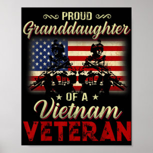 Proud Granddaughter Of A Vietnam Veteran Grandpa  Poster