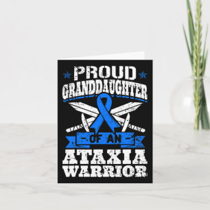 Proud Granddaughter Of An Ataxia Warrior Awareness Card