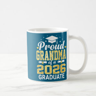 Proud Grandma 2026 Graduate Class Graphic Art Coffee Mug