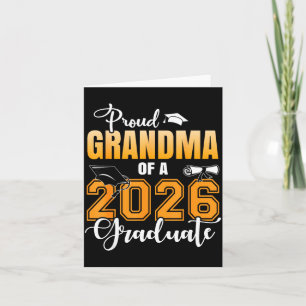 Proud Grandma 2026 Graduate Graduation Design Card