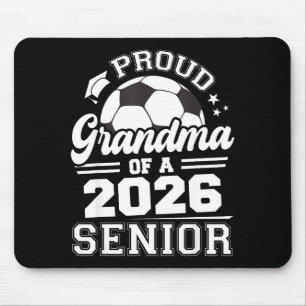 Proud Grandma 2026 Senior Soccer Graphic Art Mouse Pad