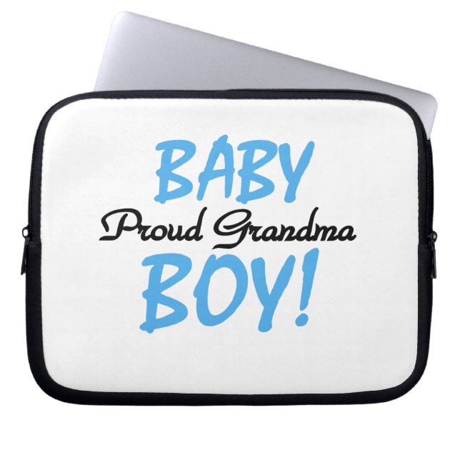 Proud Grandma Baby Boy Gifts Laptop Sleeve (Front)