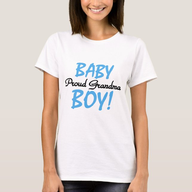 Proud Grandma Baby Boy T shirts and Gifts (Front)