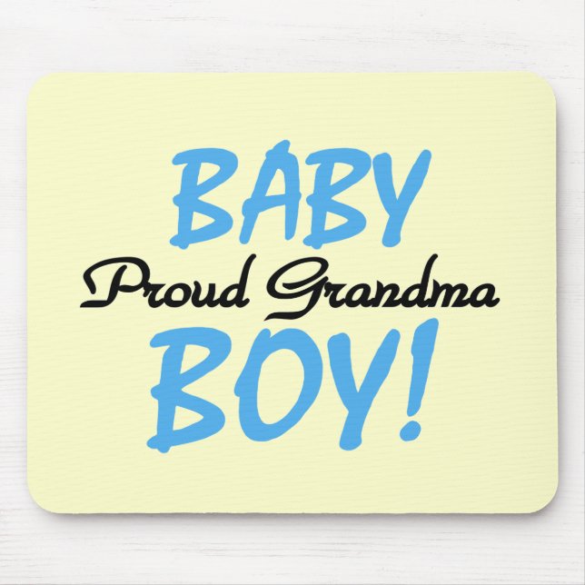 Proud Grandma Baby Boy T shirts and Gifts Mouse Pad (Front)
