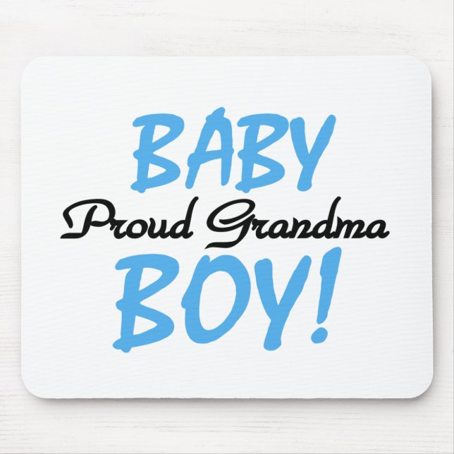Proud Grandma Baby Boy T shirts and Gifts Mouse Pad (Front)
