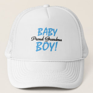 Proud Grandma Baby Boy T shirts and Gifts Trucker Hat