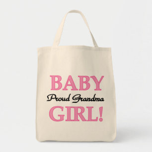 Proud Grandma Baby Girl Tshirts and Gifts Tote Bag