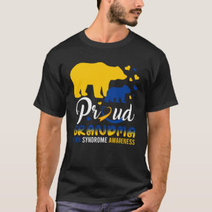 Proud Grandma Bear Family Matching Down Syndrome T T-Shirt