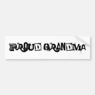 proud grandma bumper sticker