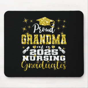 Proud Grandma Cl Of 2025 Nursing Graduate Nurse Mouse Pad