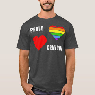 Proud grandma LGBT Pride Month Tee LGBTQ Supporte