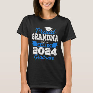 Proud Grandma Of 2024 Graduate Awesome Family Coll T-Shirt