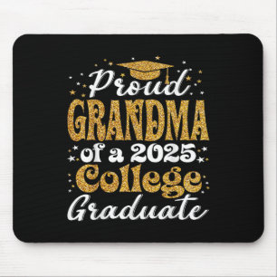 Proud Grandma Of 2025 Graduate College Shirt Gradu Mouse Pad