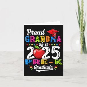 Proud Grandma Of 2025 Pre-k Graduate Graduation Pr Card