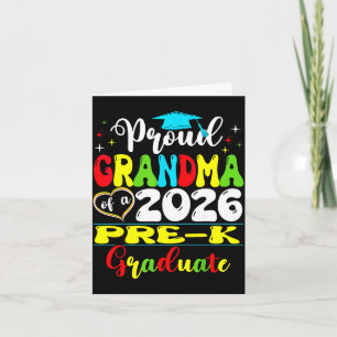 Proud grandma of 2026 pre-k graduate mothers day card