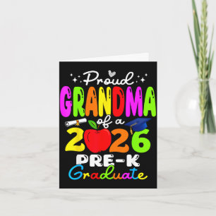 Proud grandma of 2026 pre-k graduate mothers day card