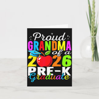Proud grandma of 2026 pre-k graduate mothers day card
