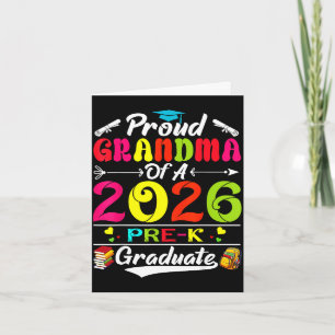 Proud grandma of 2026 pre-k graduate mothers day card