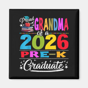 Proud grandma of 2026 pre-k graduate mothers day magnet