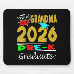Proud grandma of 2026 pre-k graduate mothers day mouse pad