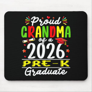 Proud grandma of 2026 pre-k graduate mothers day mouse pad