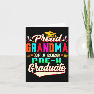 Proud grandma of 2026 pre-k graduate mothers dayPr Card