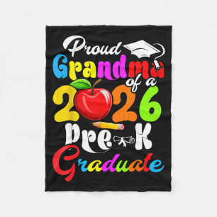 Proud grandma of 2026 pre-k graduate mothers dayPr Fleece Blanket