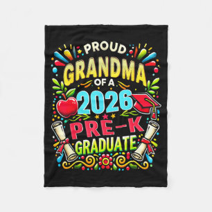 Proud grandma of 2026 pre-k graduate mothers dayPr Fleece Blanket