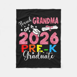 Proud grandma of 2026 pre-k graduate mothers dayPr Fleece Blanket