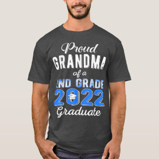 Proud Grandma of 2nd Grade Graduate 2022 Family Gr T-Shirt