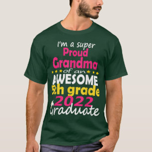Proud Grandma of 5th Grade Graduate 2022 Family Gr T-Shirt