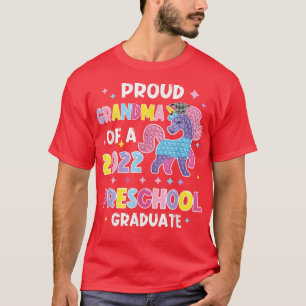 Proud Grandma Of A 2022 Preschool Graduate Cute Un T-Shirt
