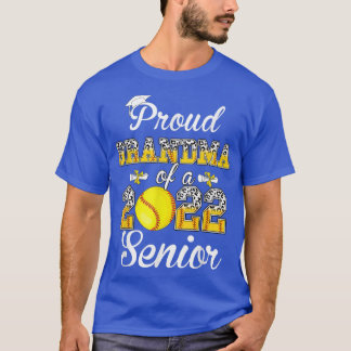 Proud Grandma Of A 2022 Senior Leopard Softball Ga T-Shirt