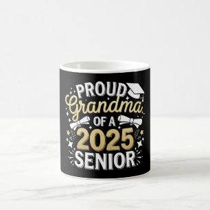 Proud Grandma Of A 2025 Graduate Graduation Golden Coffee Mug