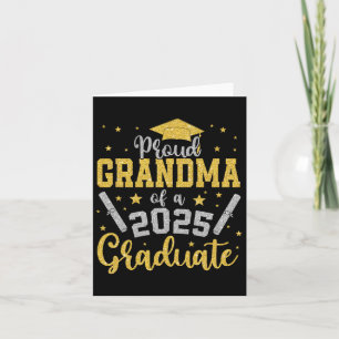 Proud Grandma Of A 2025 Graduate Senior Cl Of 2025 Card
