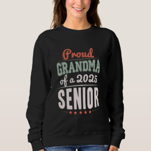 Proud Grandma of a 2025 Senior Retro Class 25 Grad Sweatshirt